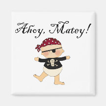 Ahoy Matey Baby Pirate Magnet