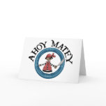 Ahoy Matey Patcheye Pirate Notecards