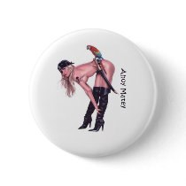 ahoy matey - sexy pirate pinback buttons