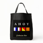 Ahoy Name Tote Bags