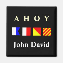 Ahoy Personalized Magnet