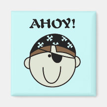 Ahoy Pirate Tshirts and Gifts Magnets