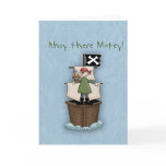 Ahoy There Matey!      Pirate Party cards