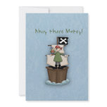 Ahoy There Matey Thank you note Custom Invites