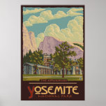 Ahwahnee Lodge - Yosemite Nat'l Park Travel Poster