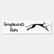 AI- Greyhound Racing Design Bumper Stickers