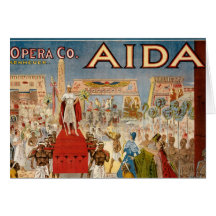 Aida at the Hippodrome 1908 Card