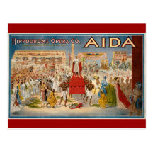 Aida at the Hippodrome 1908 Postcard
