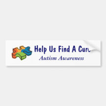 Aidez-nous à trouver un traitement - sensibilisati autocollants pour voiture