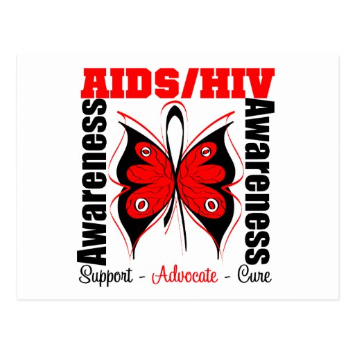Aids Awareness Butterfly Postcard