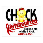 AIDS Chick Interrupted 2 Post Card