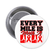 AIDS Every Mile is Worth It Pins