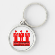 AIDS Everyone Wins With Awareness Keychains