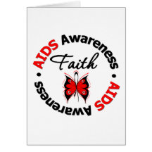 AIDS Faith Scripted Butterfly Greeting Cards
