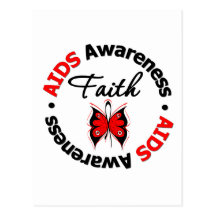 AIDS Faith Scripted Butterfly Post Cards