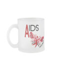 AIDS / HIV Butterfly 3 Awareness mugs