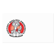 AIDS/HIV Cat Business Card Template