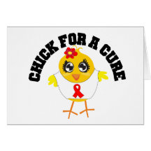 AIDS HIV Chick For A Cure Cards