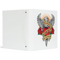 AIDS/HIV Dagger 3 Ring Binder