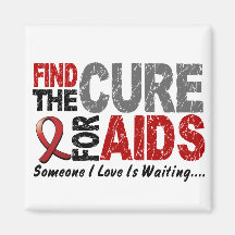 AIDS / HIV Find The Cure 1 Fridge Magnet