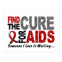 AIDS / HIV Find The Cure 1 Post Card
