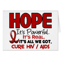 AIDS HIV HOPE 1 CARDS