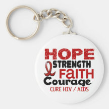 AIDS HIV HOPE 3 KEY CHAIN