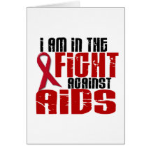 AIDS HIV In The Fight 1 Greeting Card