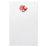AIDS/HIV Peace Love Cure Custom Stationery