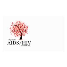 AIDS/HIV Tree Business Card