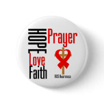 AIDS Hope Love Faith Prayer Cross Pins