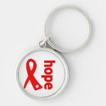 AIDS Hope Ribbon Key Chains