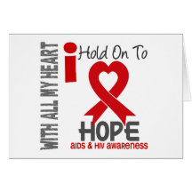 AIDS I Hold On To Hope Cards