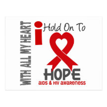 AIDS I Hold On To Hope Post Cards