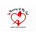 AIDS In Memory of My Dad Postcard
