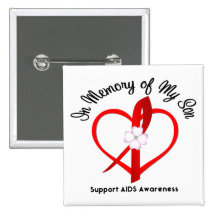 AIDS In Memory of My Son Pin