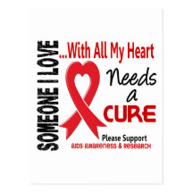 AIDS Needs A Cure 3 Postcard