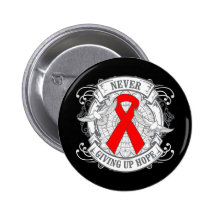 AIDS Never Giving Up Hope.png Pin