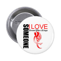 AIDS Someone I Love Earned Their Wings Pinback Buttons