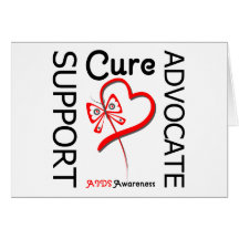 AIDS Support Advocate Cure Card