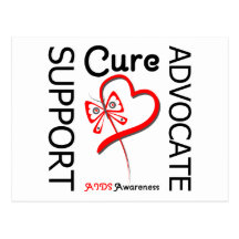 AIDS Support Advocate Cure Post Cards