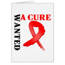AIDS WANTED A CURE GREETING CARDS