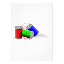 Aiguille et fil faire-parts