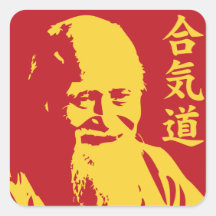 aikido 1 square stickers