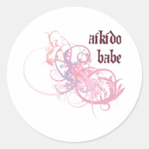 Aikido Babe Stickers