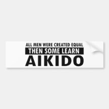 Aikido designs bumper sticker