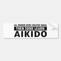 Aikido gift items bumper sticker