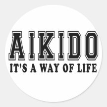 Aikido It's way of life Round Stickers