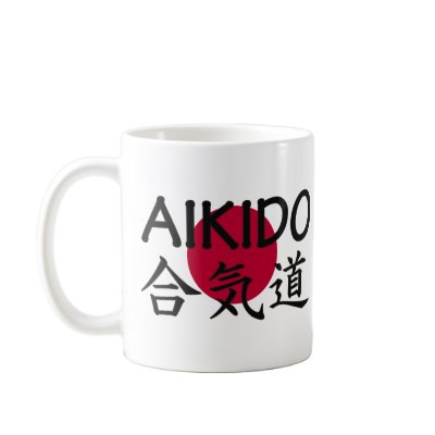 Aikido Japanese Martial Art Coffee Mugs by eastofasia