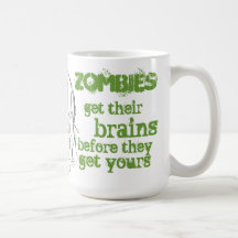 Aim for the Head zombie mug